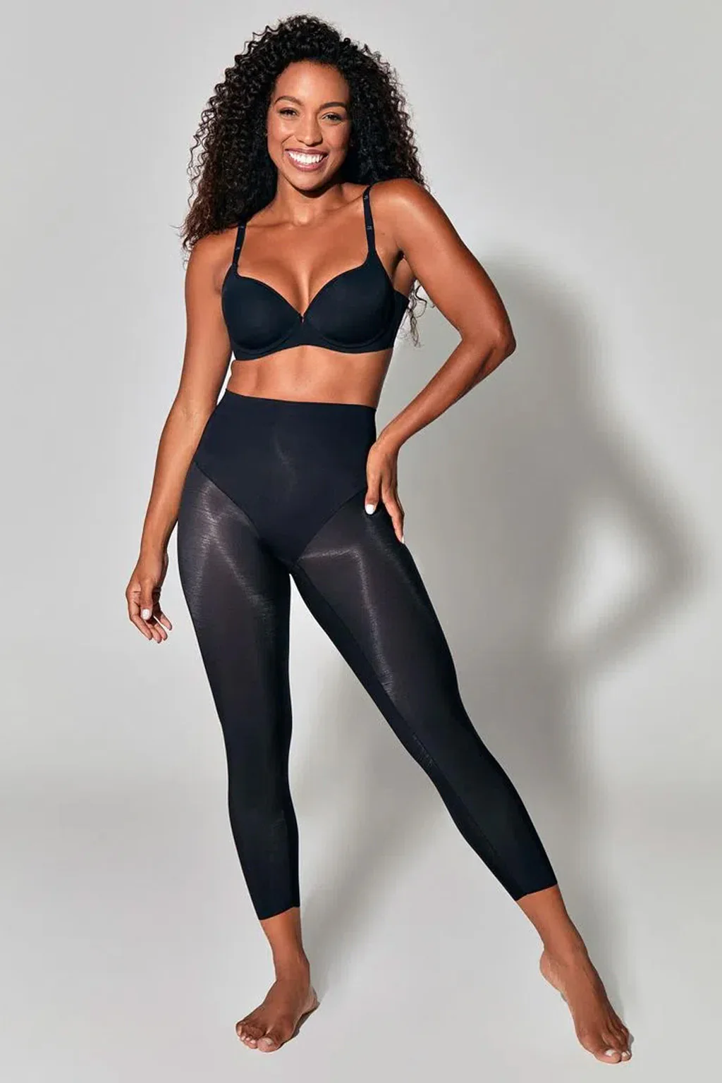 Seamless Super Abdomen Compression Body Shaping Capri - Image 6