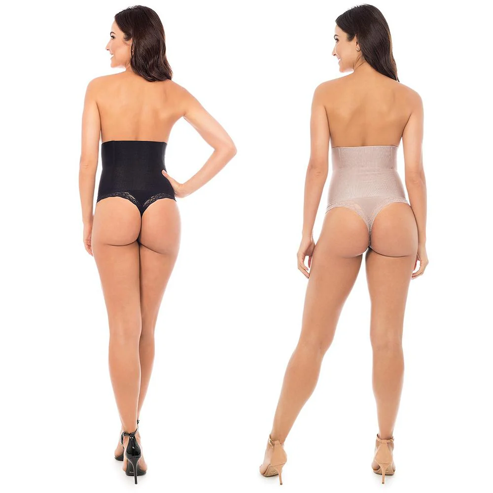 Shades High Waist Abdomen Sculpting Thong - Image 8