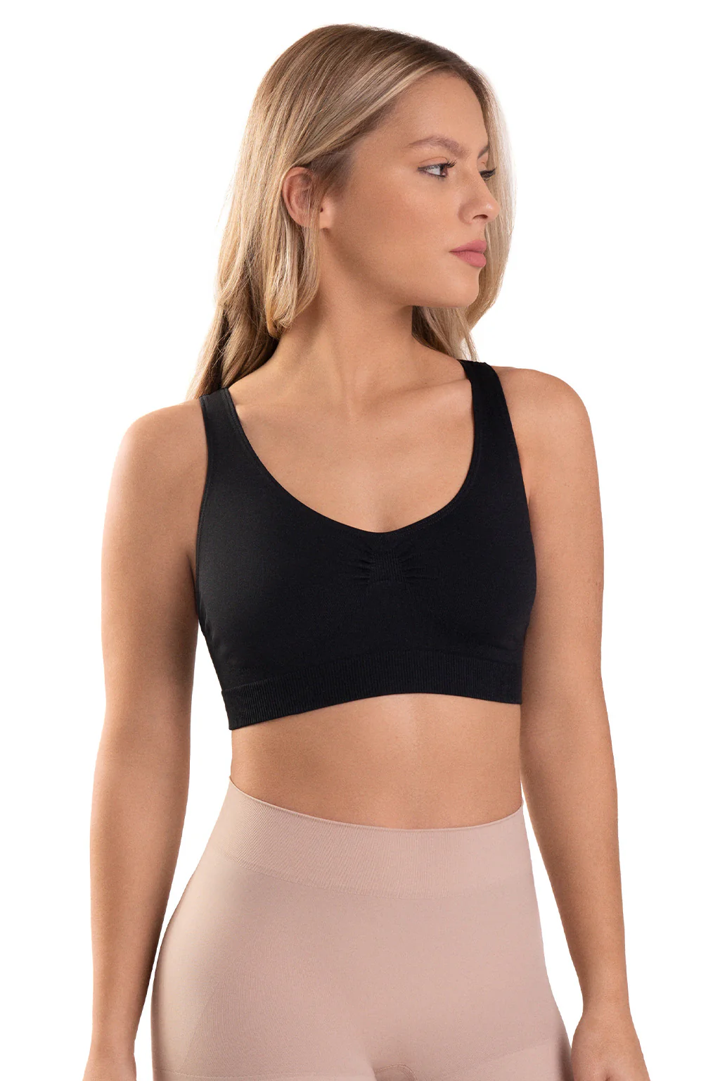 Seamless Bust Support Back Fat Smoothing Bra - Image 17