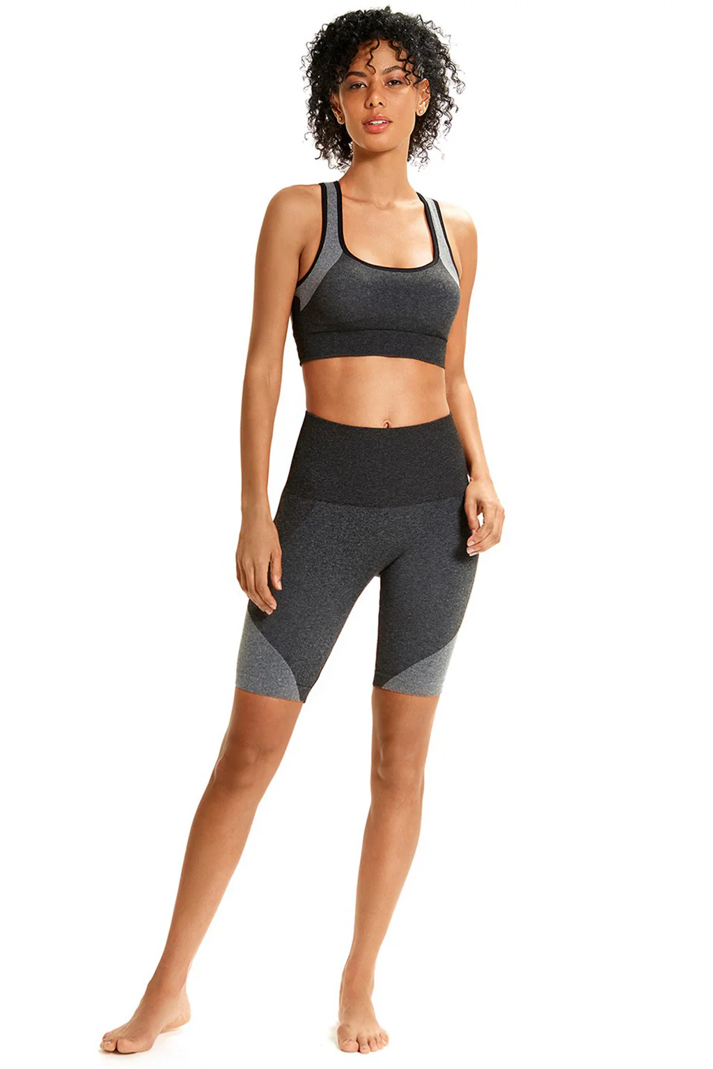 Double Sides Cross Back Comfortable Support Sports Bra - Image 7